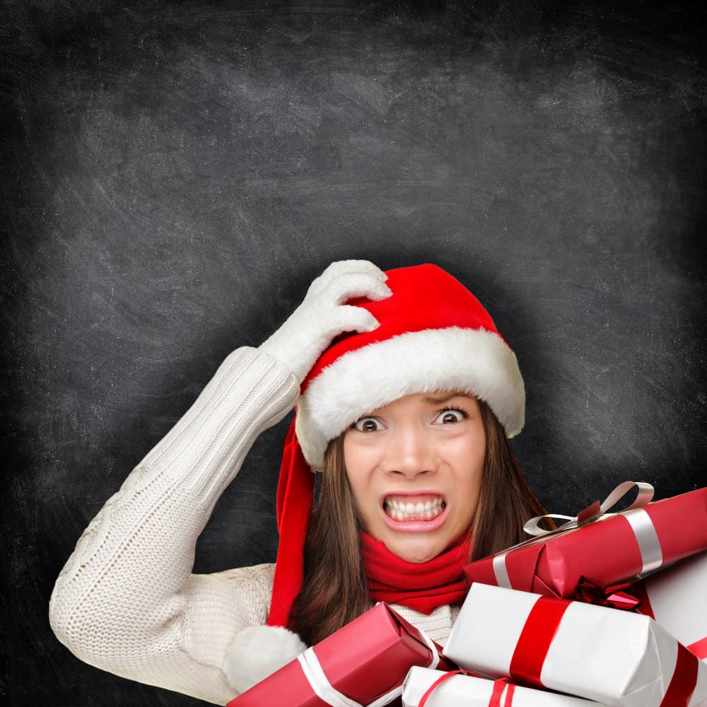 Impazzire a Natale per lo stress delle corse natalizie